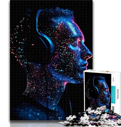 Puzzles Menschen hören Musik Puzzles für Teenager 1000 Teile, Dekomprimierendes intellektuelles Lernspielzeug Tolle Geschenke und Spielzeuge 50x75cm Puzzles Menschen hören Musik Puzzles für Teenager 1000 Teile, Dekomprimierendes intellektuelles Lernspielzeug Tolle Geschenke und Spielzeuge 50x75cm von GOIUYTGM