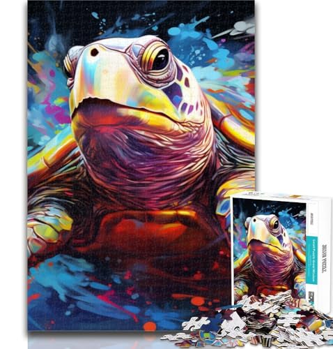 Puzzles Schildkröte 1000 Teile Puzzle für Teenager, ganze Familie Geeignet für und 14 75x50cm von GOIUYTGM