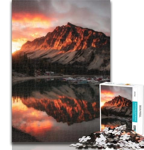 Puzzles Schöne Berge und Seen Puzzle 1000 Teile für Erwachsene Teenager, Spielzeug Lernspiele Stressabbau Einzigartige Wohnkultur und Geschenke 50x75cm von GOIUYTGM