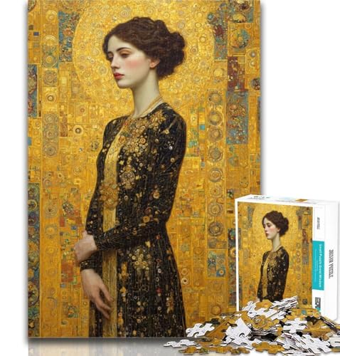 Puzzles Schöne Mädchen Puzzles 1000 Teile für Teenager, Lernspielzeug, Familienspiele, Geburtstagsgeschenk, Geschenke 26x38cm von GOIUYTGM
