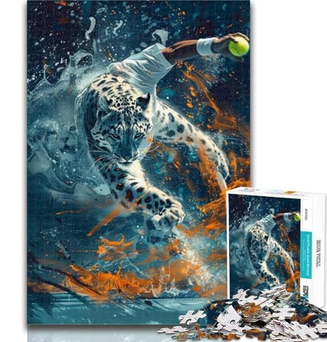 Puzzles Tennisspieler 1000 Teile Puzzles für Jugendliche und Erwachsene, Spielzeug Lernspiele Stressabbau Tolle Geschenke und Spielzeuge 26x38cm von GOIUYTGM
