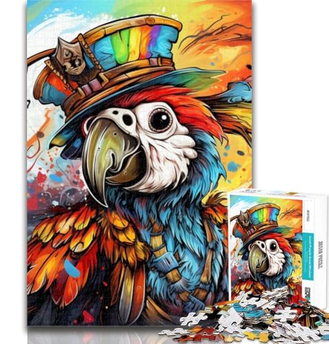 Puzzles Tiere Vögel Papageien 1000 Teile Puzzle für Erwachsene und Jugendliche, Familienspiel Geburtstagsgeschenke Herausforderung Hoher Schwierigkeitsgrad 26x38cm von GOIUYTGM