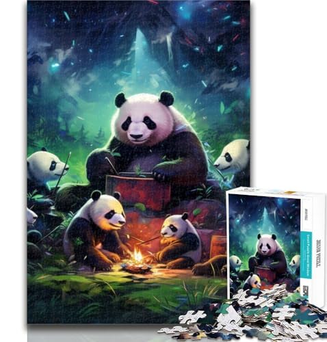 Puzzles Tierpanda-Puzzles 1000 Teile für Erwachsene, Lernspiele, Heimdekoration, Geschenk für die ganze Familie, 26x38cm von GOIUYTGM