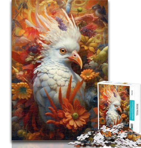 Puzzles Weißer Papagei Puzzles für Teenager 1000 Teile, Wanddekoration Einzigartige Geburtstags Geeignet für Und 14 75x50cm von GOIUYTGM