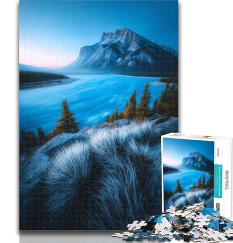 Puzzles Wunderschöne Berge und Seen, 1000-teiliges Puzzle für Erwachsene und Jugendliche, Familienspiel, Geburtstagsgeschenke Herausforderung, hoher Schwierigkeitsgrad, 50x75cm von GOIUYTGM