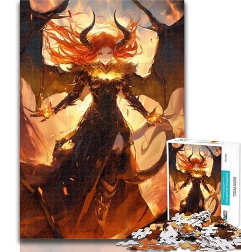 Puzzles für Erwachsene, Anime-Dämonenmädchen, Puzzles für Erwachsene, Spielzeug, Lernspiele, Stressabbau, tolle Geschenke und Spielzeuge, 26x38cm Puzzles für Erwachsene, Anime-Dämonenmädchen, Puzzles für Erwachsene, Spielzeug, Lernspiele, Stressabbau, tolle Geschenke und Spielzeuge, 26x38cm von GOIUYTGM
