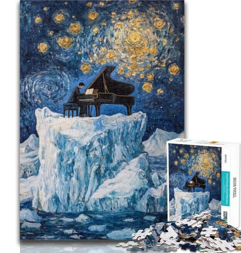 Puzzles für Erwachsene, Art Piano, 1000-teiliges Puzzle für Teenager, Klassische Lernspiele, schöne Dekoration, 50x75cm von GOIUYTGM
