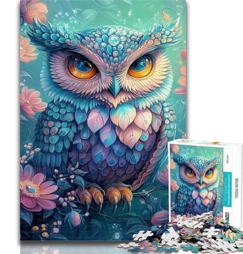 Puzzles für Erwachsene, Baby-Eule, Puzzles für Erwachsene, 1000 Teile, Lernspielzeug und Spiele für Erwachsene und Jugendliche, 50x75cm von GOIUYTGM
