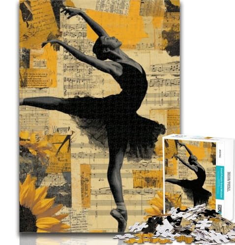 Puzzles für Erwachsene, Black Swan Ballet, Puzzles für Erwachsene, Spielzeug, Lernspiele, Stressabbau, tolle Geschenke und Spielzeuge, 50x75cm von GOIUYTGM