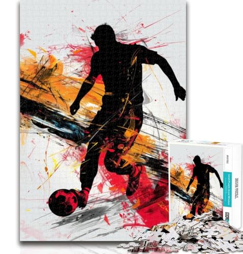 Puzzles für Erwachsene, Bunte Fußball-Puzzles, 1000 Teile, Geschenke für Erwachsene, Familienunterhaltungsspielzeug, ganze Familie, 26x38cm Puzzles für Erwachsene, Bunte Fußball-Puzzles, 1000 Teile, Geschenke für Erwachsene, Familienunterhaltungsspielzeug, ganze Familie, 26x38cm von GOIUYTGM