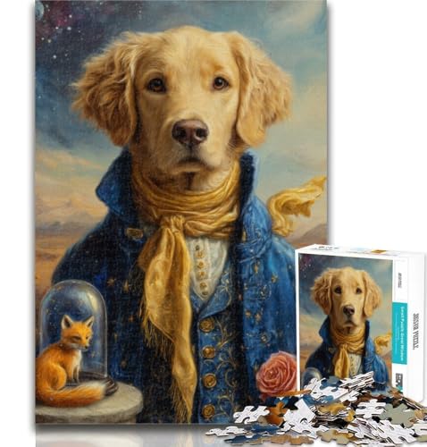 Puzzles für Erwachsene, Der Kleine Prinz, Hunde-Puzzles für Erwachsene, für Lernspiele, Herausforderung, Spielzeug-Künstlersammlung, Bildende Kunst, 50x75cm von GOIUYTGM