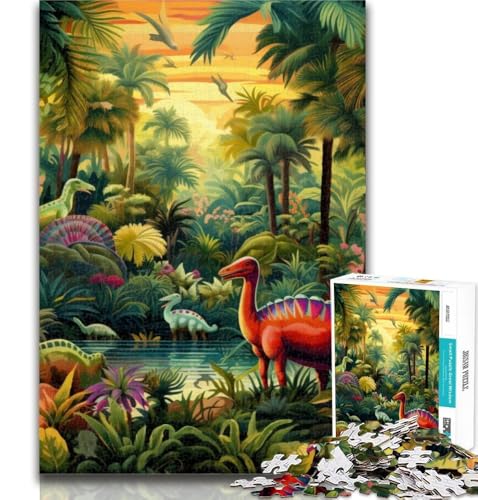 Puzzles für Erwachsene, Dinosaurierwelt, Puzzles für Erwachsene, Spielzeug, Lernspiele, Stressabbau, tolle Geschenke und Spielzeuge, 26x38cm von GOIUYTGM