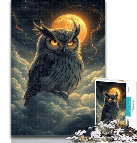 Puzzles für Erwachsene, Eulen-Puzzles für Erwachsene, Spielzeug, Lernspiele, Stressabbau, tolle Geschenke und Spielzeuge, 50x75cm von GOIUYTGM
