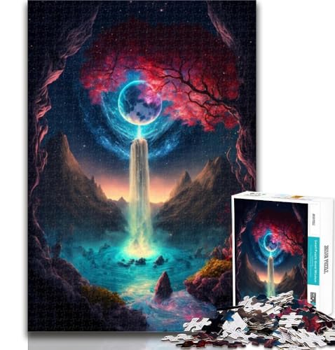 Puzzles für Erwachsene, Fantasy-Schloss-Puzzles für Erwachsene, 1000 Teile, Lernspielzeug und Spiele für Erwachsene und Jugendliche, 50x75cm Puzzles für Erwachsene, Fantasy-Schloss-Puzzles für Erwachsene, 1000 Teile, Lernspielzeug und Spiele für Erwachsene und Jugendliche, 50x75cm von GOIUYTGM