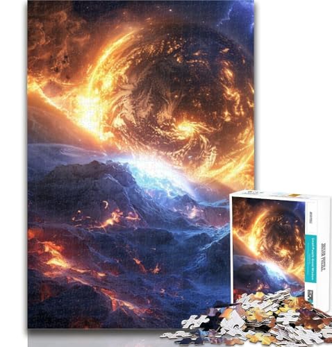 Puzzles für Erwachsene, Fantasy-Universum-Landschaft, Puzzles für Erwachsene, Spielzeug, Lernspiele, Stressabbau, tolle Geschenke und Spielzeuge, 50x75cm von GOIUYTGM