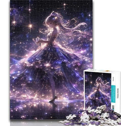 Puzzles für Erwachsene, Japanisches Anime-Mädchen, Puzzles für Erwachsene, Spielzeug, Lernspiele, Stressabbau, tolle Geschenke und Spielzeuge, 50x75cm von GOIUYTGM