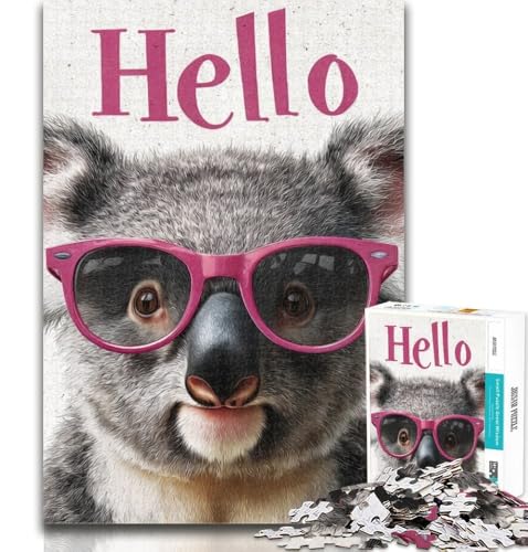Puzzles für Erwachsene, Koala-Puzzles für Erwachsene, Spielzeug, Lernspiele, Stressabbau, tolle Geschenke und Spielzeuge, 26x38cm von GOIUYTGM
