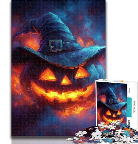Puzzles für Erwachsene, Kürbishexe, Puzzles für Erwachsene, Spielzeug, Lernspiele, Stressabbau, tolle Geschenke und Spielzeuge, 26x38cm von GOIUYTGM