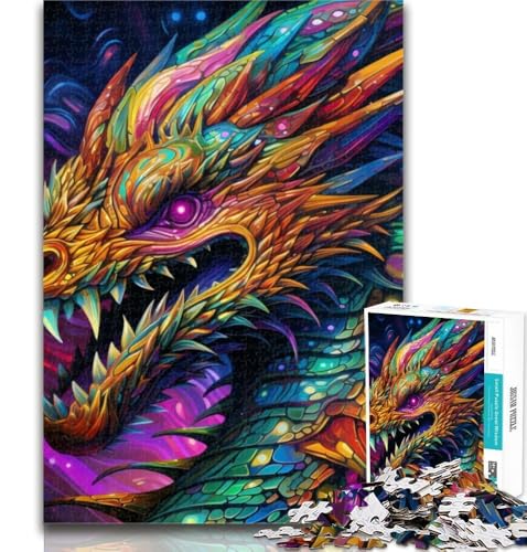 Puzzles für Erwachsene, Kunst, Fliegende Drachen, Puzzles für Erwachsene, Spielzeug, Lernspiele, Stressabbau, tolle Geschenke und Spielzeuge, 50x75cm von GOIUYTGM