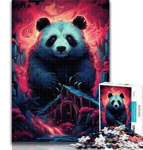 Puzzles für Erwachsene, Kunst, Tierpanda, Puzzles für Erwachsene, Spielzeug, Lernspiele, Stressabbau, tolle Geschenke und Spielzeuge, 26x38cm von GOIUYTGM