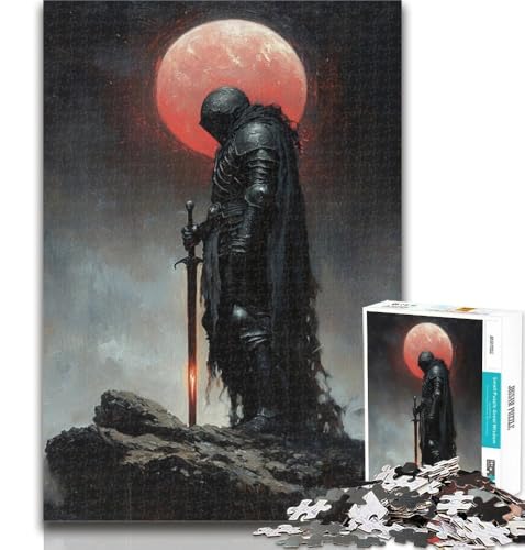 Puzzles für Erwachsene, Lone Knight, Puzzles für Erwachsene, 1000 Teile, Lernspielzeug und Spiele für Erwachsene und Jugendliche, 26x38cm von GOIUYTGM
