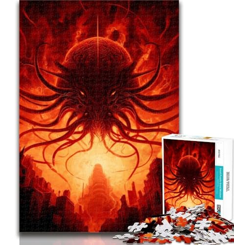 Puzzles für Erwachsene, Oktopus-Monster-Puzzles für Teenager, 1000 Teile, Dekomprimierendes intellektuelles Lernspielzeug, Geburtstagsgeschenk, Geschenke, 75x50cm Puzzles für Erwachsene, Oktopus-Monster-Puzzles für Teenager, 1000 Teile, Dekomprimierendes intellektuelles Lernspielzeug, Geburtstagsgeschenk, Geschenke, 75x50cm von GOIUYTGM