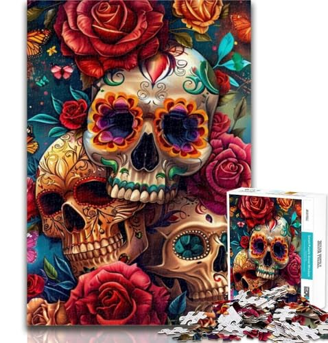 Puzzles für Erwachsene, Schmetterlingsschädel-Puzzles für Erwachsene, Spielzeug, Lernspiele, Stressabbau, tolle Geschenke und Spielzeuge, 26x38cm Puzzles für Erwachsene, Schmetterlingsschädel-Puzzles für Erwachsene, Spielzeug, Lernspiele, Stressabbau, tolle Geschenke und Spielzeuge, 26x38cm von GOIUYTGM