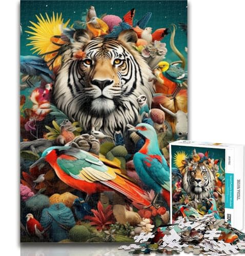 Puzzles für Erwachsene, Tierwelt-Puzzles für Erwachsene, Spielzeug, Lernspiele, Stressabbau, tolle Geschenke und Spielzeuge, 50x75cm von GOIUYTGM
