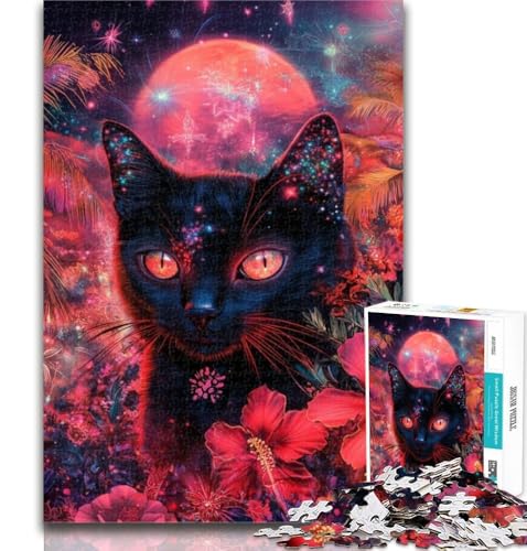 Puzzles für Erwachsene, Traumkatze, Puzzles für Erwachsene, 1000 Teile, pädagogisches Spielzeug zum Stressabbau, tolle Geschenke und Spielzeuge, 50x75cm von GOIUYTGM