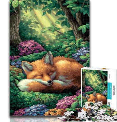 Puzzles für Erwachsene, Waldfuchs, Puzzles für Erwachsene, Spielzeug, Lernspiele, Stressabbau, tolle Geschenke und Spielzeuge, 50x75cm von GOIUYTGM