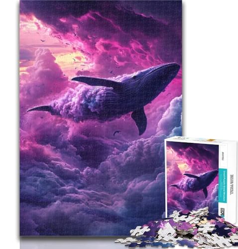 Puzzles für Erwachsene, Weltraumwal-Puzzles für Erwachsene, Spielzeug, Lernspiele, Stressabbau, tolle Geschenke und Spielzeuge, 50x75cm von GOIUYTGM