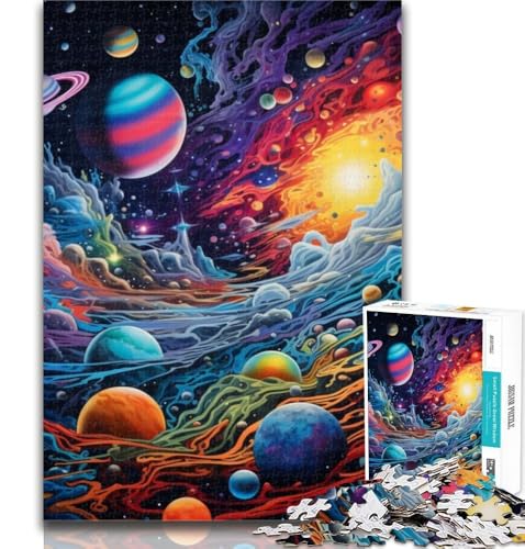 Puzzles für Erwachsene, buntes Universum, Puzzles für Erwachsene, Spielzeug, Lernspiele, Stressabbau, tolle Geschenke und Spielzeuge, 50x75cm von GOIUYTGM