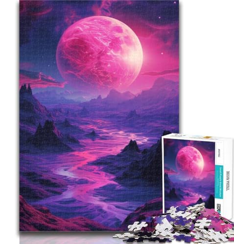 Puzzles für Erwachsene, erstaunliche Neonlandschaft, 1000-teiliges Puzzle für Erwachsene, Geschenke, Lernspielzeug, Familienspiele, stärken die Liebe zwischen Paaren, 50x75cm von GOIUYTGM
