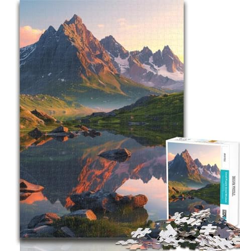 Puzzles für Erwachsene, schöne Berge und Seen, Puzzles für Erwachsene 1000, Lernspielzeug, Familienspiele, Geburtstagsgeschenk, Geschenke, 26x38cm Puzzles für Erwachsene, schöne Berge und Seen, Puzzles für Erwachsene 1000, Lernspielzeug, Familienspiele, Geburtstagsgeschenk, Geschenke, 26x38cm von GOIUYTGM