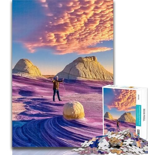 Puzzles für Erwachsene, wunderschöne Bergflüsse, Puzzles für Erwachsene, Spielzeug, Lernspiele, Stressabbau, tolle Geschenke und Spielzeuge, 26x38cm von GOIUYTGM
