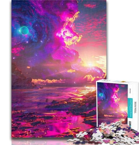 Puzzles für Erwachsene, wunderschöne Puzzles mit außerirdischem Planeten für Erwachsene, Spielzeug, Lernspiele, Stressabbau, tolle Geschenke und Spielzeuge, 26x38cm Puzzles für Erwachsene, wunderschöne Puzzles mit außerirdischem Planeten für Erwachsene, Spielzeug, Lernspiele, Stressabbau, tolle Geschenke und Spielzeuge, 26x38cm von GOIUYTGM