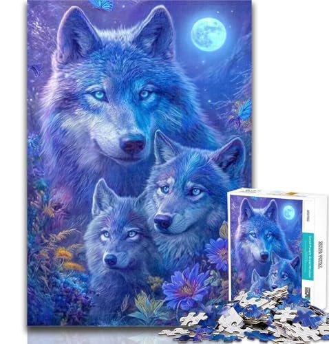 Puzzles für Erwachsene Fantasy Wolf Puzzles für Erwachsene, Spielzeug Lernspiele Stressabbau Tolle Geschenke und Spielzeuge 50x75cm von GOIUYTGM