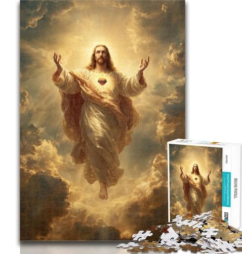 Puzzles für Erwachsene Jesus Puzzles für Erwachsene 1000 Teile, pädagogisches Spielzeug zum Stressabbau, tolle Geschenke und Spielzeuge, 50x75cm von GOIUYTGM