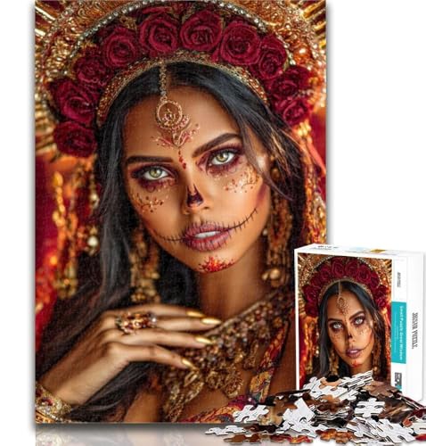 Puzzles für Erwachsene Skullgirls Art Puzzles für Erwachsene, Spielzeug, Lernspiele, Stressabbau, tolle Geschenke und Spielzeuge, 50x75cm von GOIUYTGM