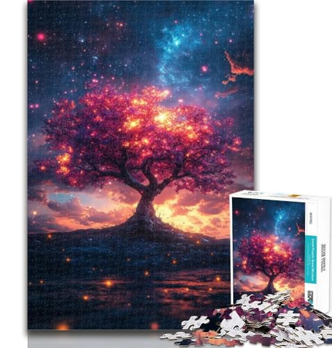 Puzzles für Erwachsene und Jugendliche, Baum des Lebens, Lernspiele, Heimdekoration, geeignet für die Schreibtischdekoration, 26x38cm von GOIUYTGM