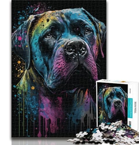 Puzzles für Erwachsene und Jugendliche, Labrador-Puzzle, Lernspiele, Heimdekoration, geeignet für die Schreibtischdekoration, 26x38cm von GOIUYTGM