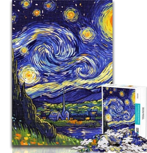 Puzzles für Erwachsene und Jugendliche, Nachthimmel, Nachthimmel-Puzzle, Lernspiele, Heimdekoration, geeignet für die Schreibtischdekoration, 26x38cm von GOIUYTGM