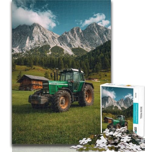 Puzzles für Erwachsene und Jugendliche, Traktor-Puzzle, Lernspiele, Heimdekoration, geeignet für die Schreibtischdekoration, 26x38cm von GOIUYTGM