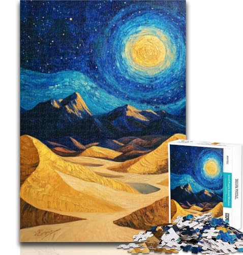 Puzzles für Erwachsene und Jugendliche, Wüstennachthimmel, Teenager-Puzzle, anspruchsvolles Spiel für alle, für Frauen, Geschenke für Männer, 26x38cm Puzzles für Erwachsene und Jugendliche, Wüstennachthimmel, Teenager-Puzzle, anspruchsvolles Spiel für alle, für Frauen, Geschenke für Männer, 26x38cm von GOIUYTGM