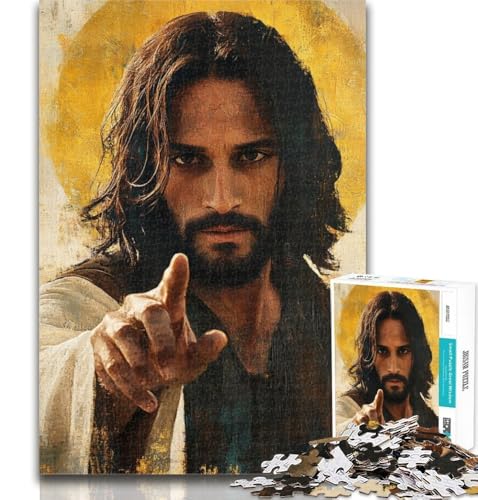 Puzzles für Jugendliche, Jesus, Puzzles für Erwachsene, 1000 Teile, Spielzeug, Lernspiele, Stressabbau, Wanddekoration, 26x38cm von GOIUYTGM