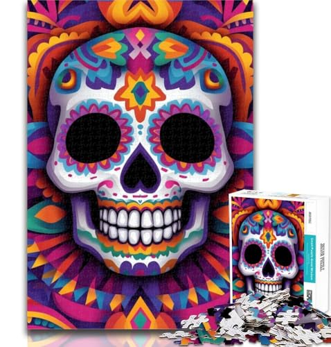 Puzzles für Jugendliche, mexikanischer Totenkopf, Puzzles für Erwachsene, 1000 Teile, Spielzeug, Lernspiele, Stressabbau, Stärkung der Liebe zwischen Paaren, 50x75cm Puzzles für Jugendliche, mexikanischer Totenkopf, Puzzles für Erwachsene, 1000 Teile, Spielzeug, Lernspiele, Stressabbau, Stärkung der Liebe zwischen Paaren, 50x75cm von GOIUYTGM