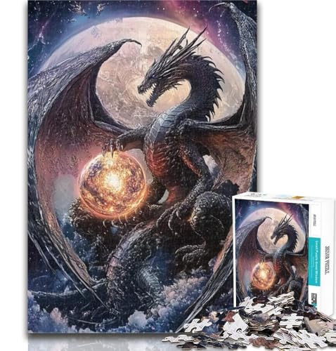 Puzzles für Teenager, Anime-Drache, Puzzles für Erwachsene, Lernspiele, Heimdekoration, Geschenk für die ganze Familie, 50x75cm von GOIUYTGM