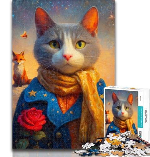 Puzzles für Teenager, Der Kleine Prinz, Hundepuzzles 1000 Teile für Erwachsene, Künstlerische Wanddekoration & Geburtstagsgeschenkidee für Freunde, Home Office, 50x75cm von GOIUYTGM