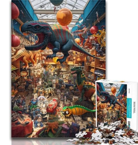Puzzles für Teenager, Dinosaurierwelt, 1000 Teile, Puzzle für Teenager, Spielzeug, Lernspiele, stressabbauende Wanddekoration, 26x38cm von GOIUYTGM