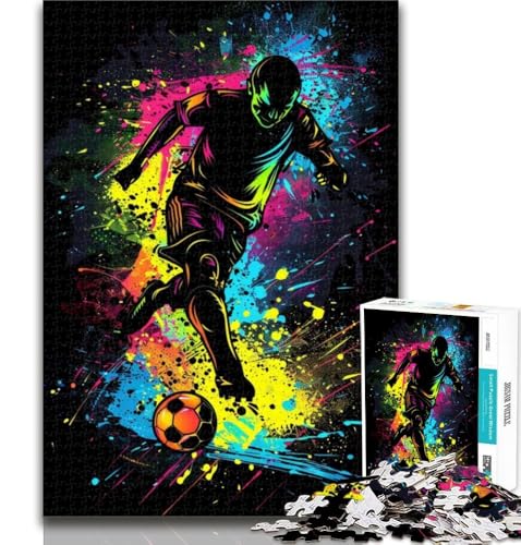 Puzzles für Teenager, Fußball-Puzzles für Erwachsene, 1000 Teile, Spielzeug, Lernspiele, Stressabbau, einzigartige Heimdekoration und Geschenke, 50x75cm Puzzles für Teenager, Fußball-Puzzles für Erwachsene, 1000 Teile, Spielzeug, Lernspiele, Stressabbau, einzigartige Heimdekoration und Geschenke, 50x75cm von GOIUYTGM